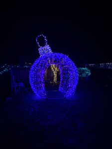 glowing ornament that you can walk under