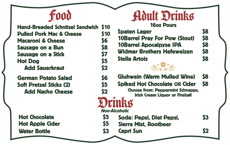 beer menu